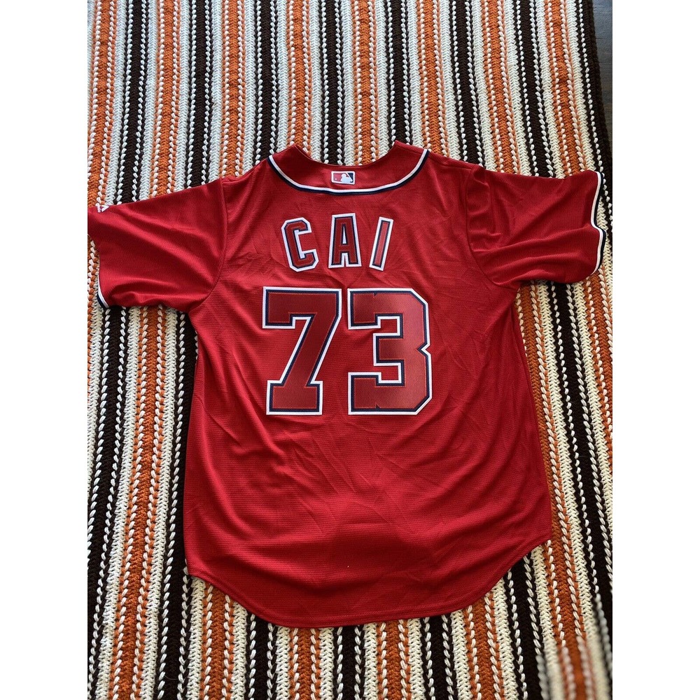 Majestic MLB Washington Capitals #47 CAI Stitched Jersey Red Size Large